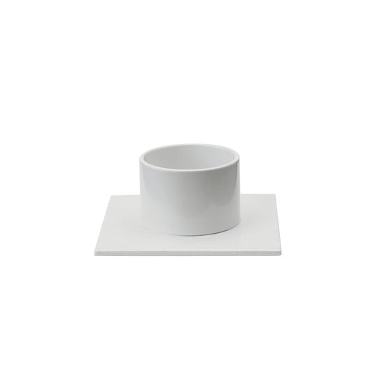 Kunstindustrien Kerzenhalter The Square weiß für Ø4 cm Kerzen