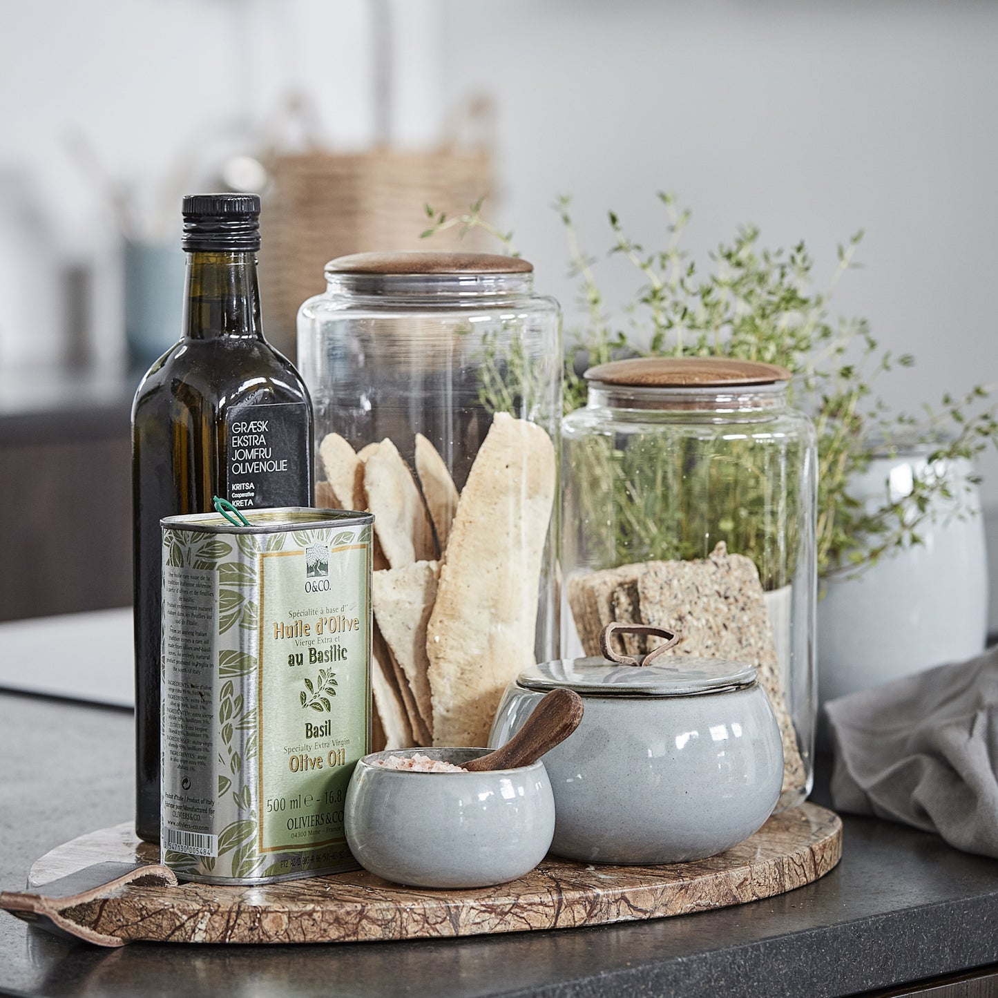 Lene Bjerre Dose Amera H 10,5 cm grau