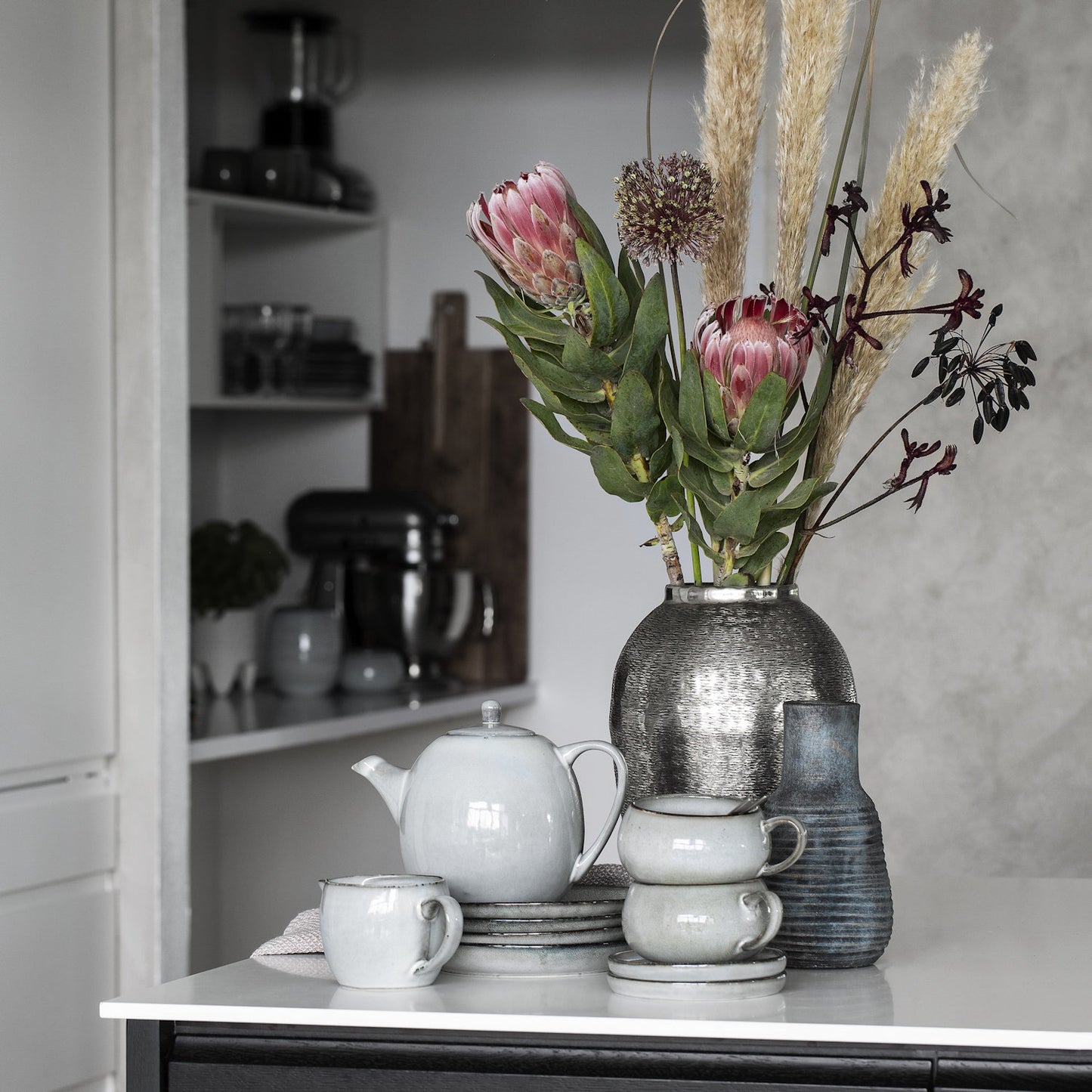 Lene Bjerre Teekanne Amera 1,4 Liter grau