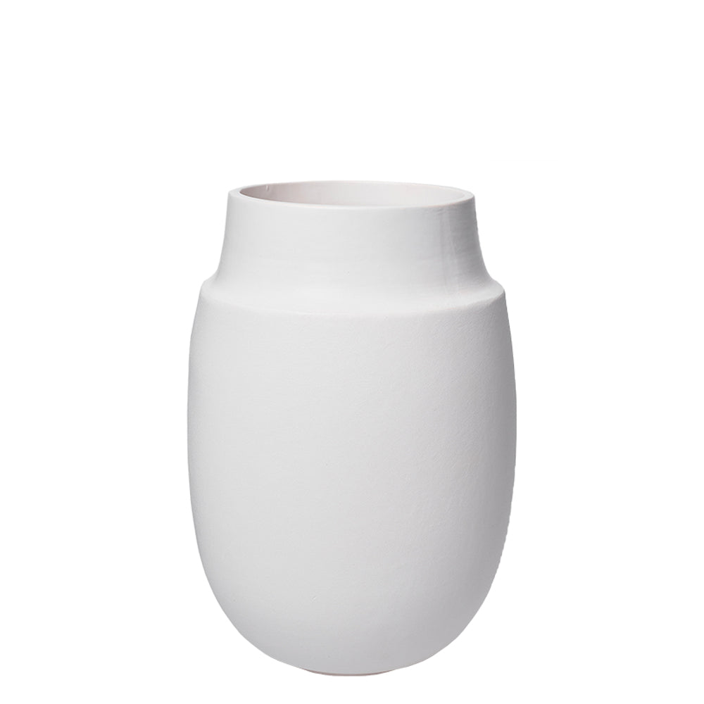 Lübech OOhhx Aya Vase small mit Sandfinish weiß