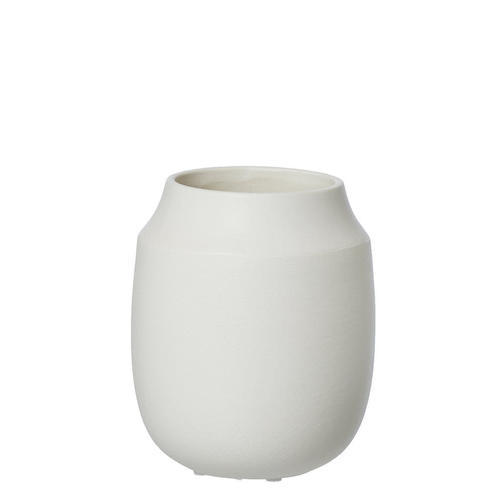 Lübech OOhhx Aya Vase mini mit Sandfinish weiß