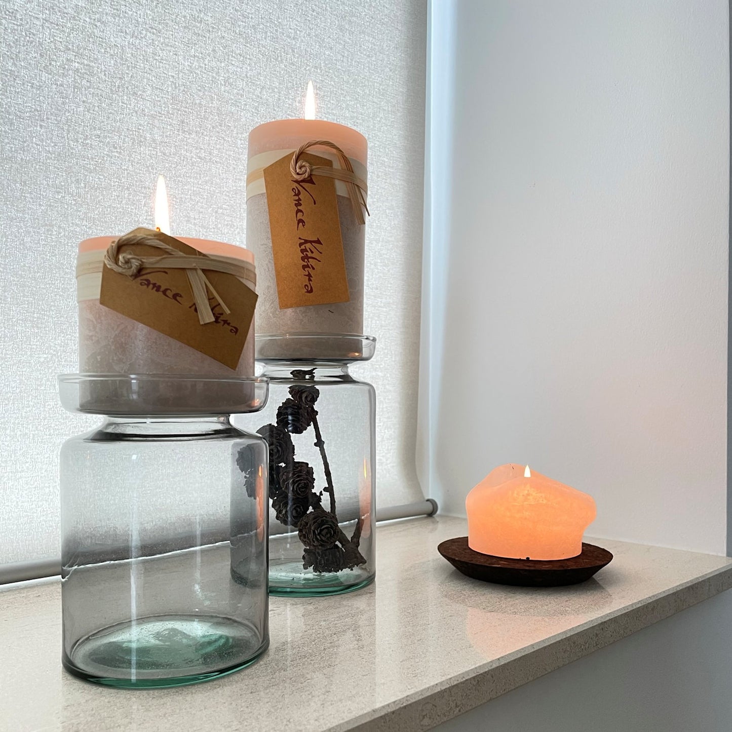 Lübech OOhhx Valencia Duo Vase & Kerzenhalter H14 cm