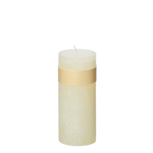 Timber® Stumpenkerze melon white 5x15 cm