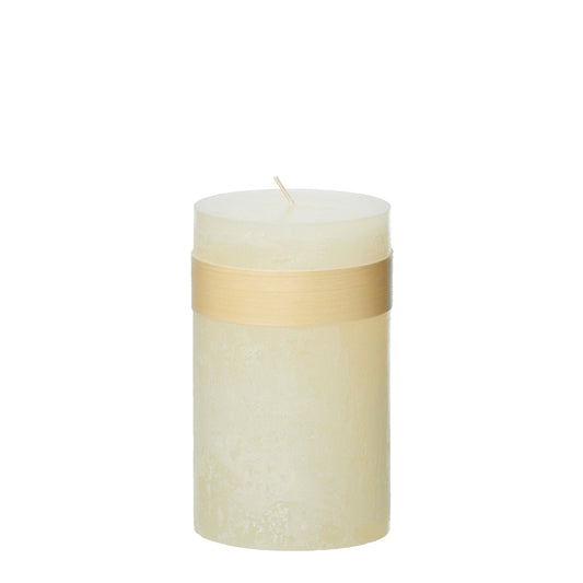 Timber® Stumpenkerze Melon White 8x15 cm