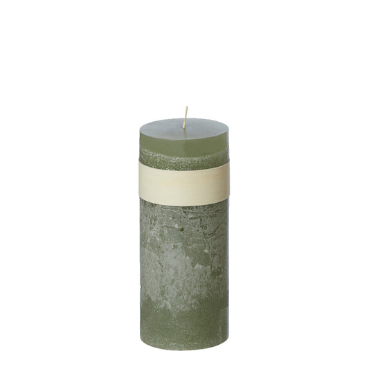 Timber® Stumpenkerze sage 5x15 cm