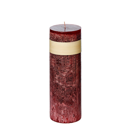 Timber® Stumpenkerze wine 5x20 cm