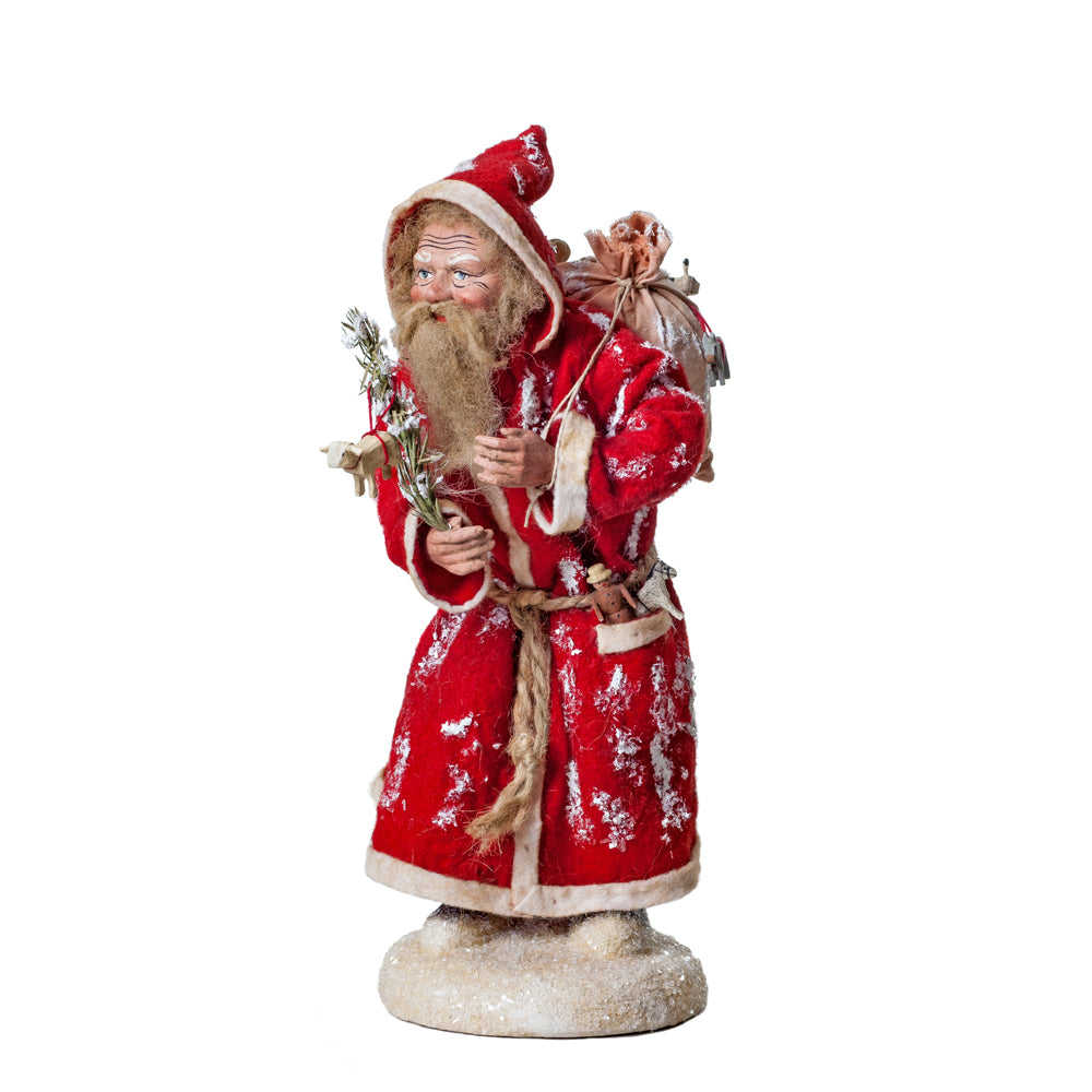 Marolin Weihnachtsmann mit rotem Filzmantel