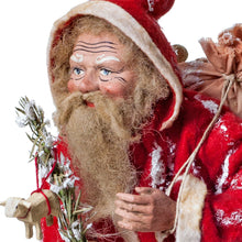 Lade das Bild in den Galerie-Viewer, Marolin Weihnachtsmann mit rotem Filzmantel

