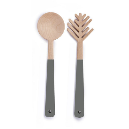 Namuos Design Salatbesteck Pine needle grau/grau