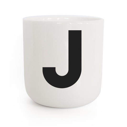 PLTY Design Becher Classic Letter J