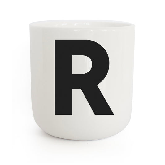 PLTY Design Becher Classic Letter R