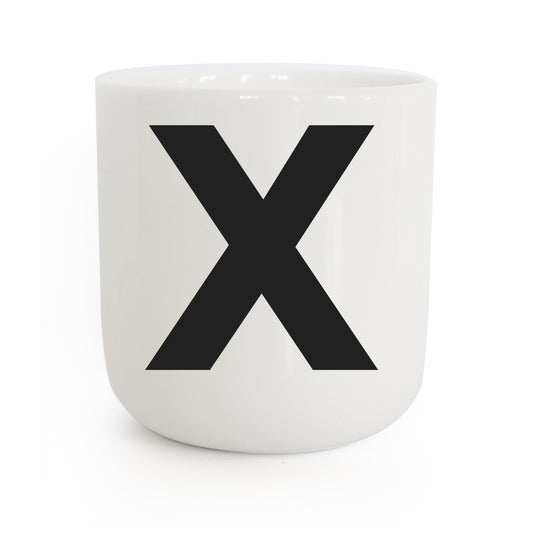 PLTY Design-Becher Classic Letter X