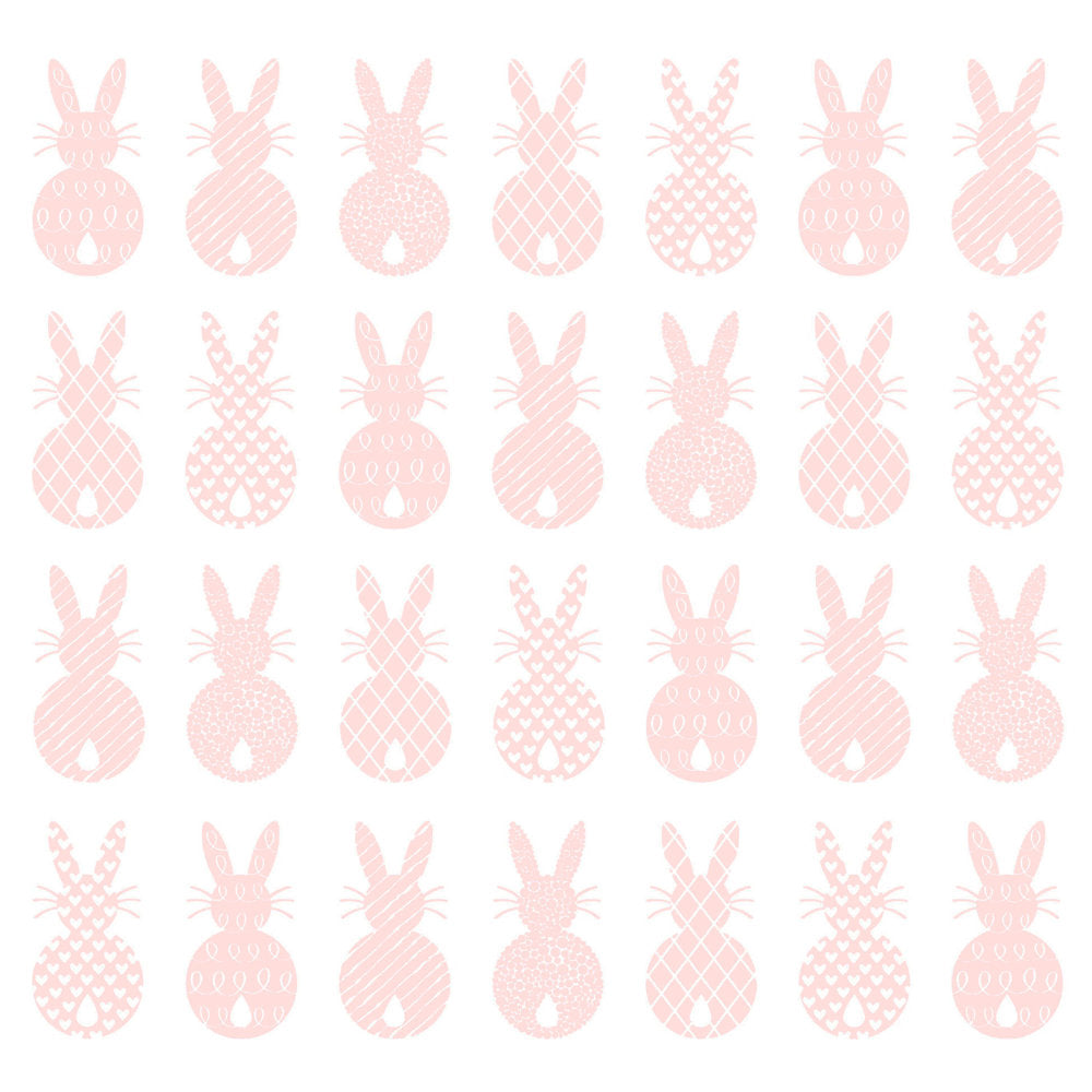ppd Pure Easter Rabbits rosé Lunch-Servietten 33x33 cm