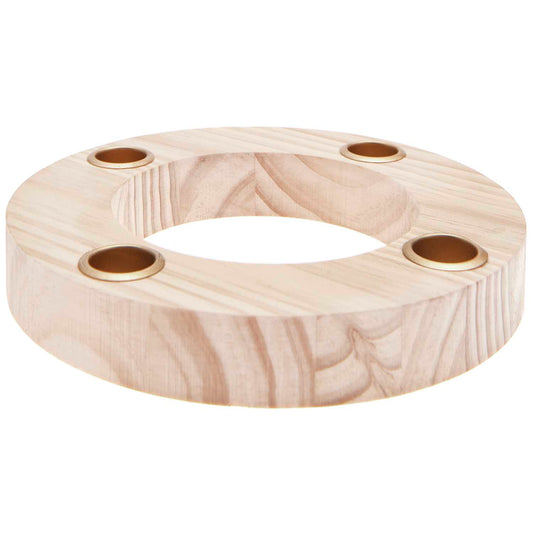 Ohhh! Lovely! Adventskranz aus Holz natur 20x20x3 cm
