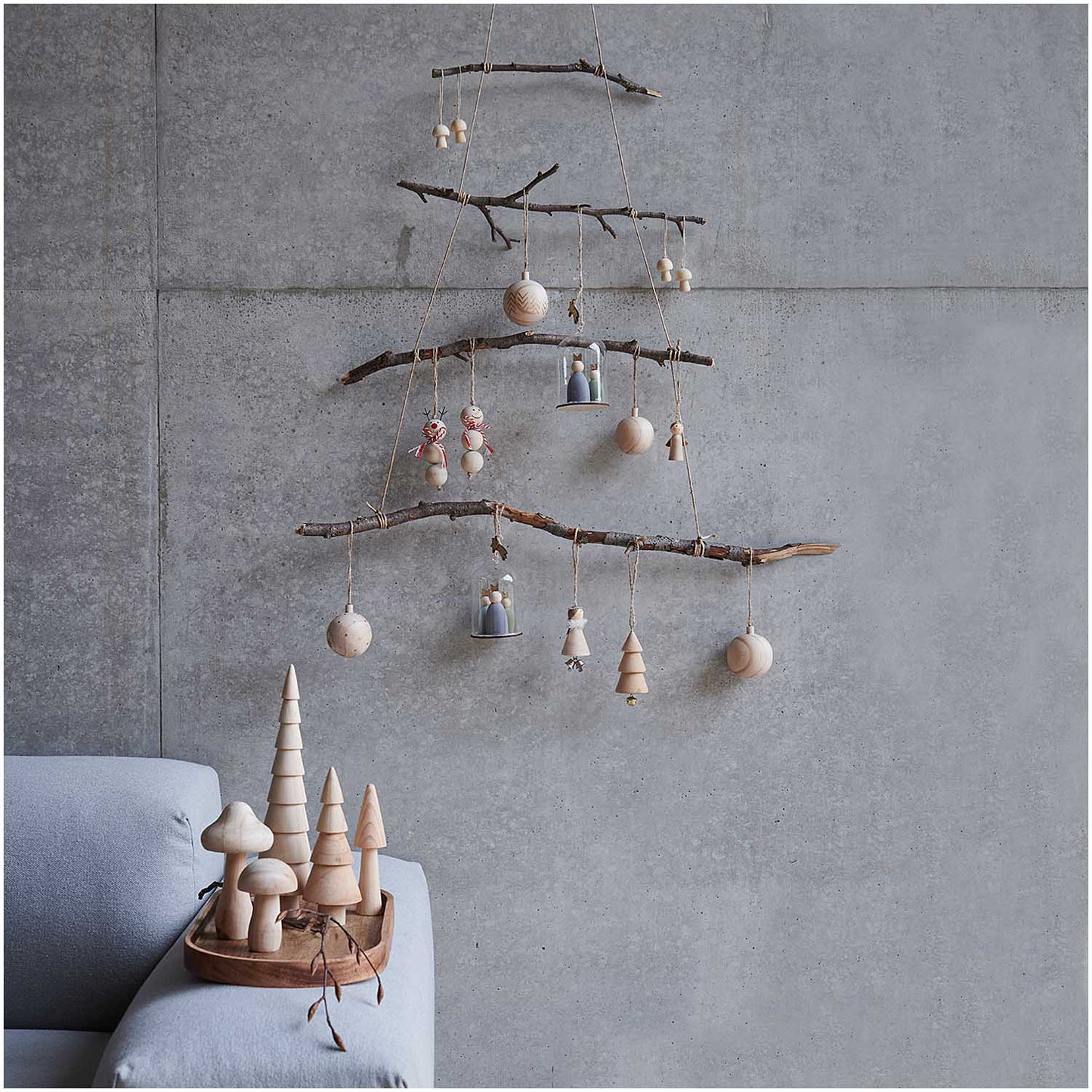 Ohhh! Lovely! Tanne aus Holz natur 27 cm