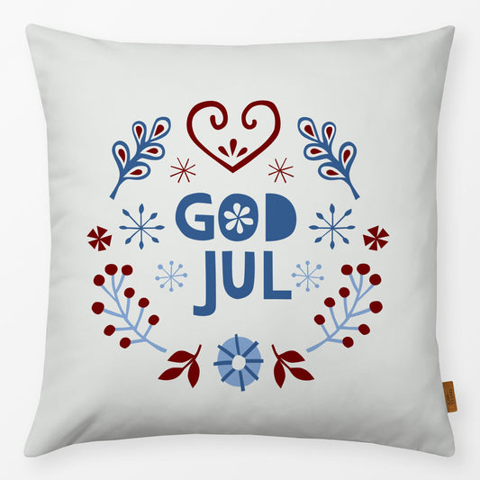 Textilwerk Kissen Soft 40x40 cm God Jul Kranz