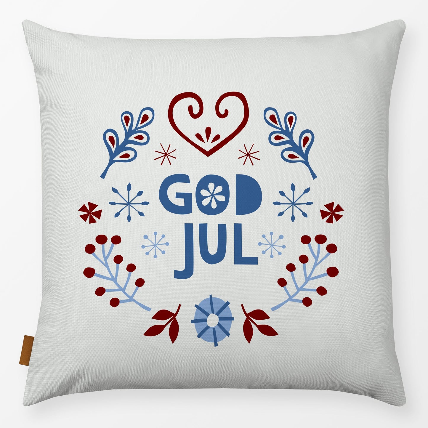 Textilwerk Kissen Soft 40x40 cm God Jul Kranz