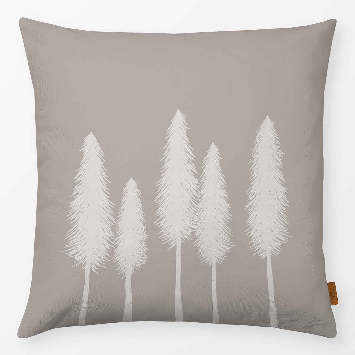 Textilwerk Kissen Soft 40x40 cm Mørk Beige Skov