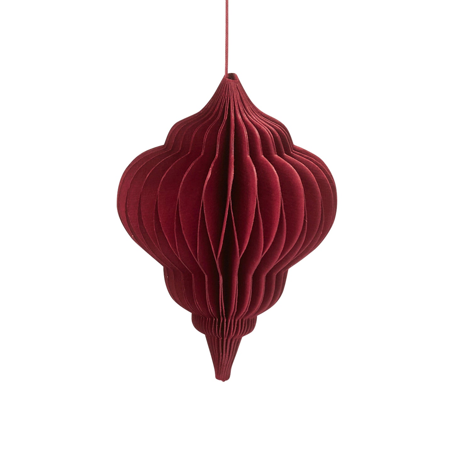 Wikholm Form Weihnachtskugel 4er Box dunkelrot