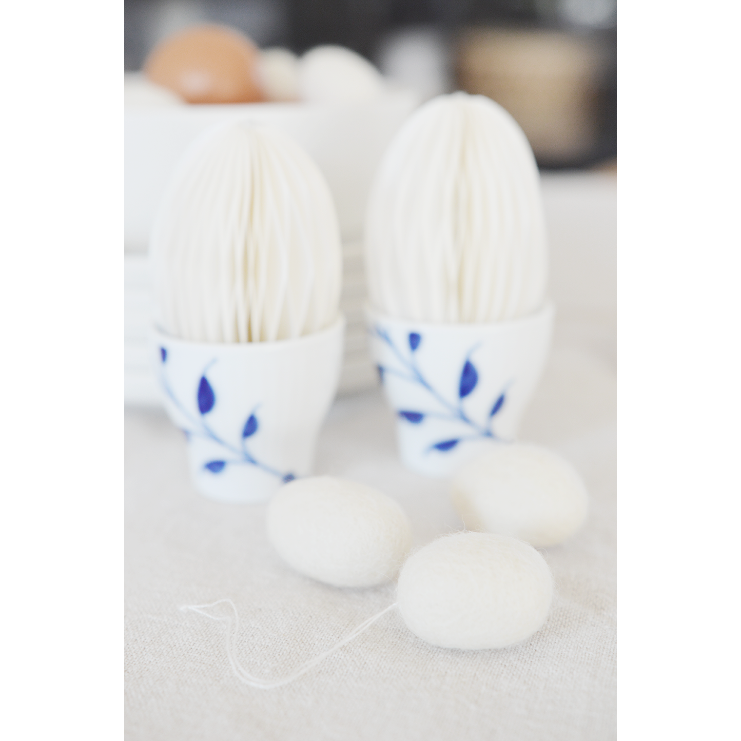 Delight Department Filzei weiß Dekohänger