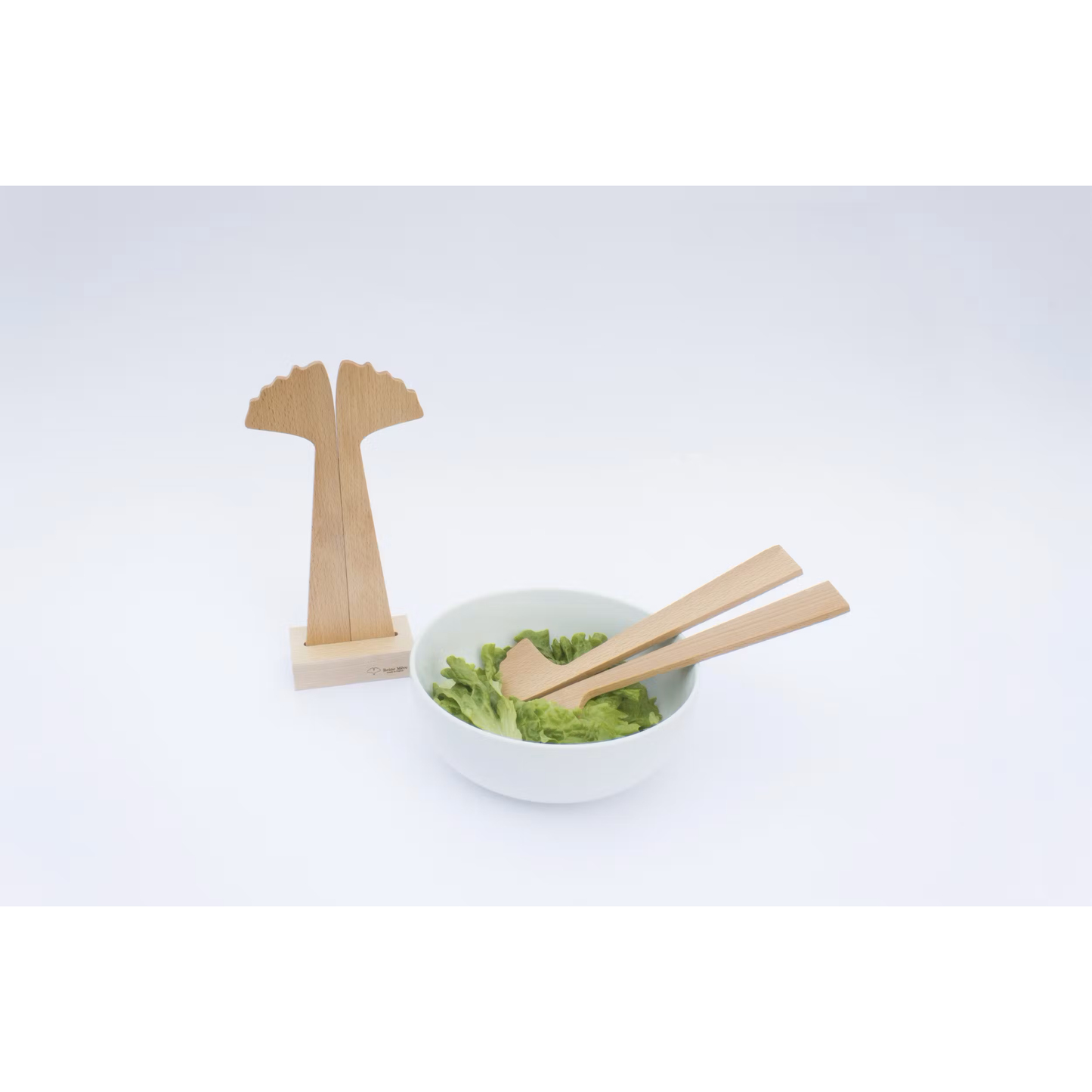 Designstudio Reine Mère Salatbesteck Ginkgo