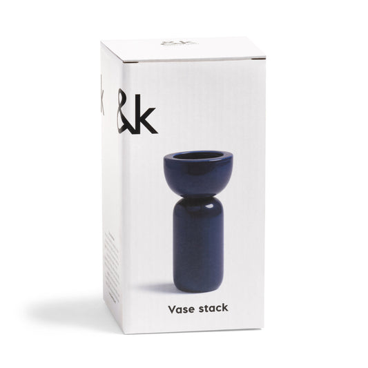 & klevering Vase stack blau