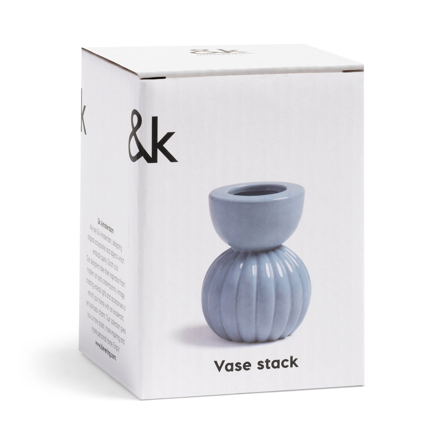 &klevering Vase stack hellblau