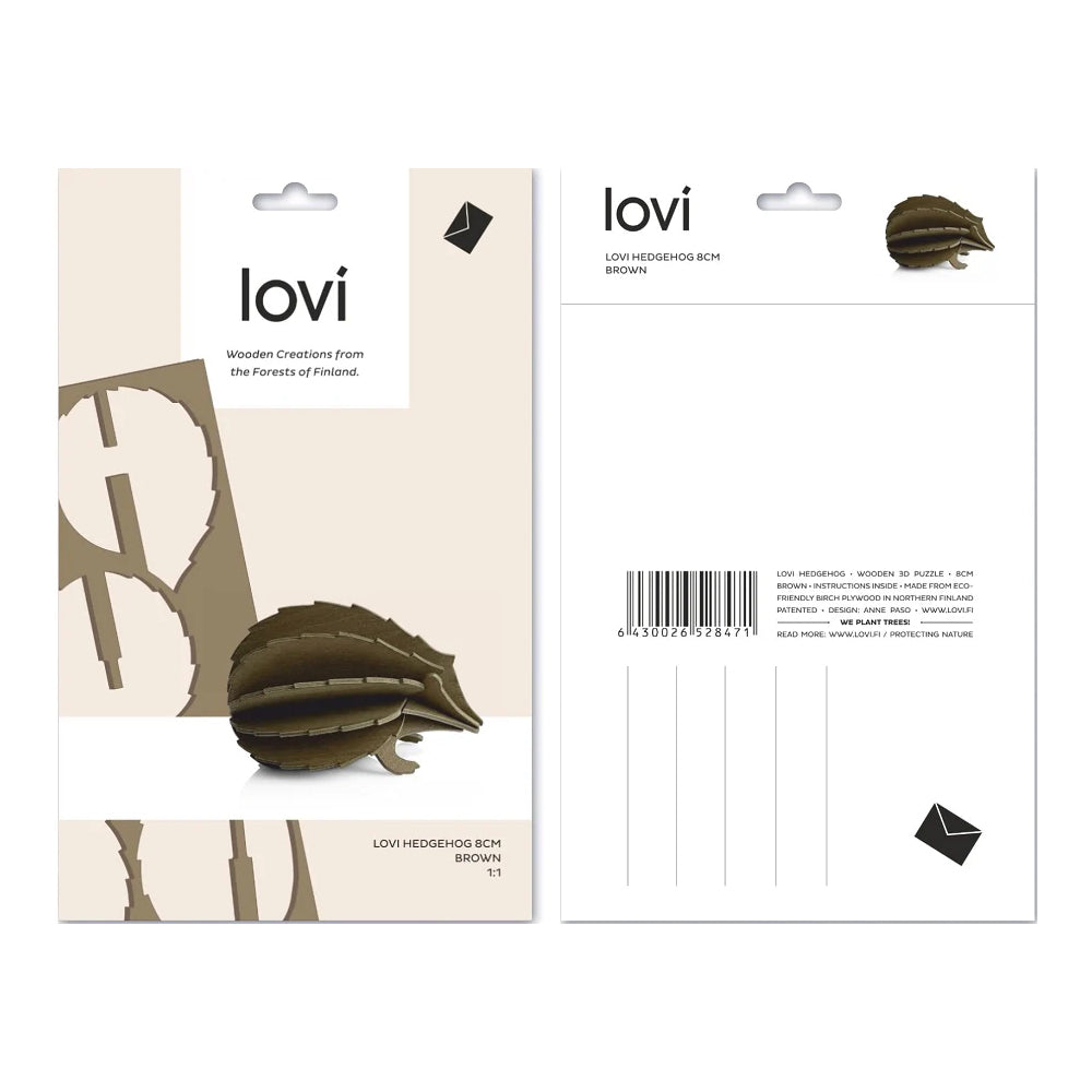 Lovi Igel medium Design Dekofigur Birke