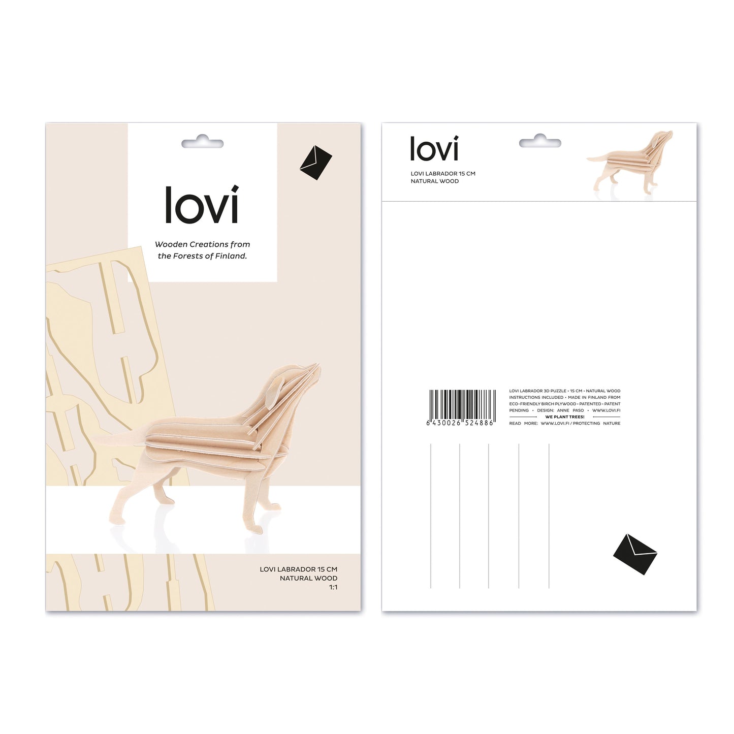 Lovi Labrador Design Dekofigur Birke