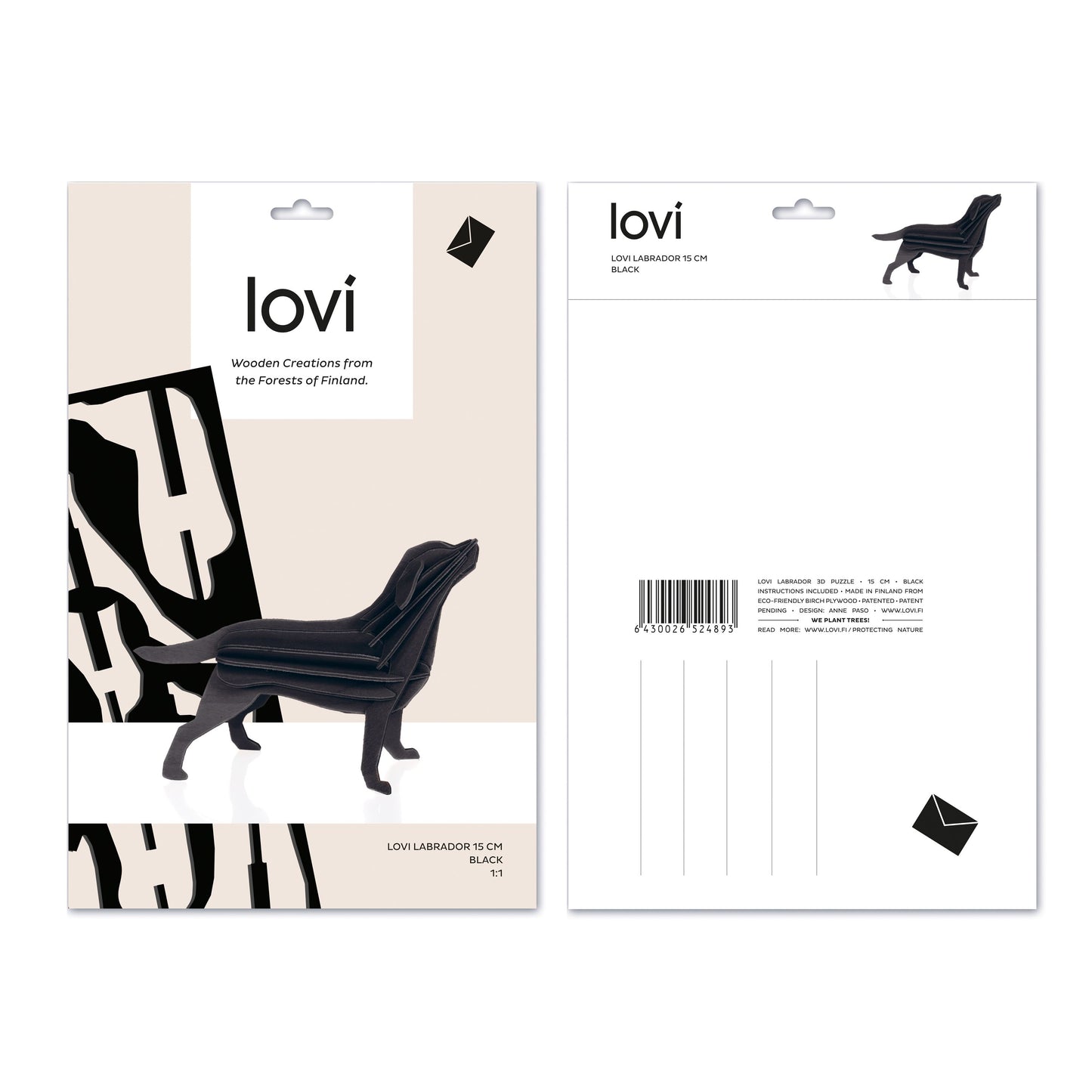 Lovi Labrador Design Dekofigur Birke