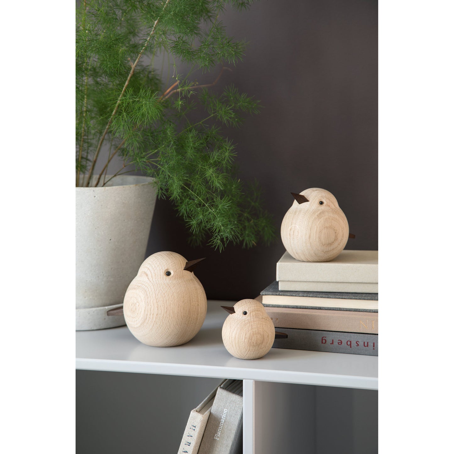 Novoform Design Dekofigur Papa Spatz Eiche natur