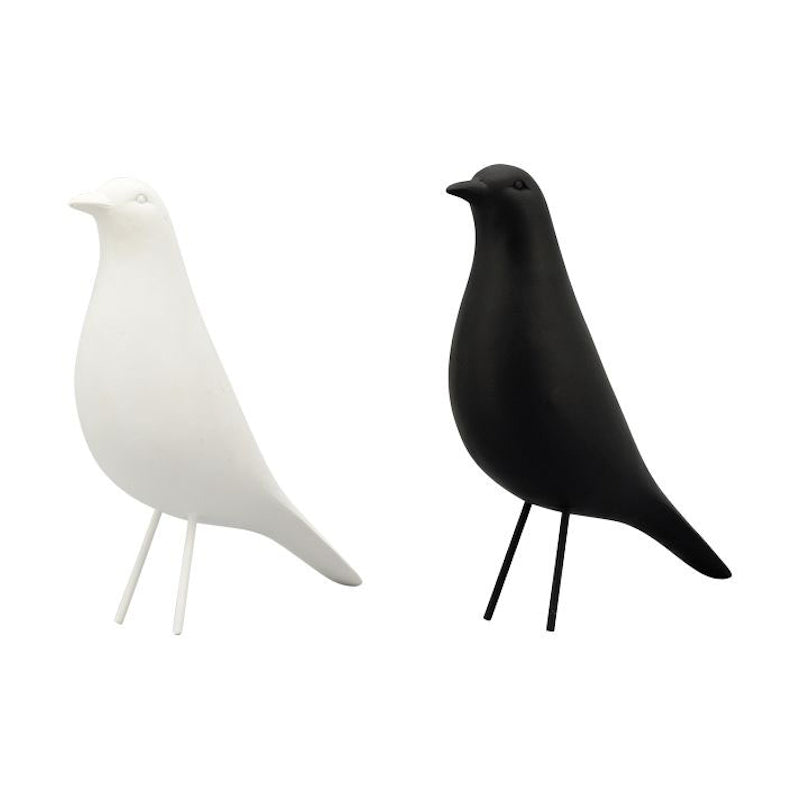 Wikholm Form Design Dekofigur Vogel L black white