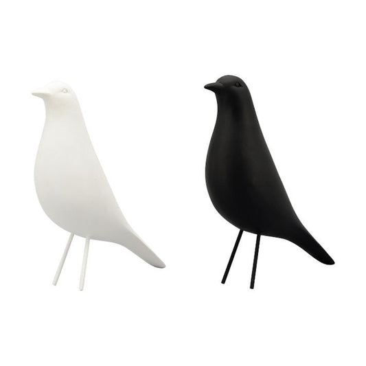 Wikholm Form Design Dekofigur Vogel L black white
