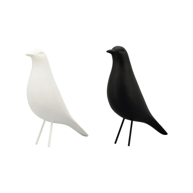 Wikholm Form Design Dekofigur Vogel M black white