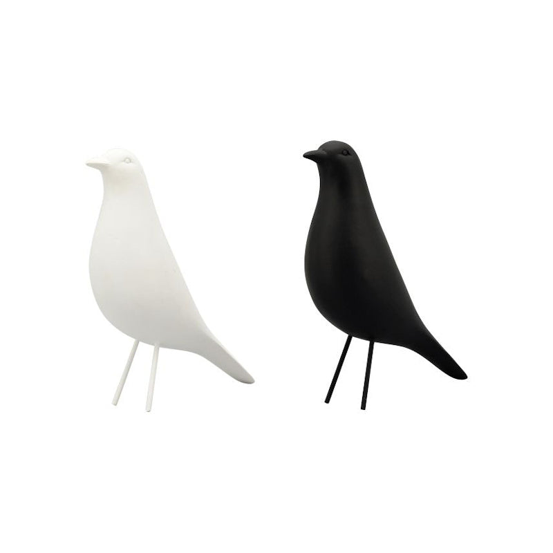 Wikholm Form Design Dekofigur Vogel S black white